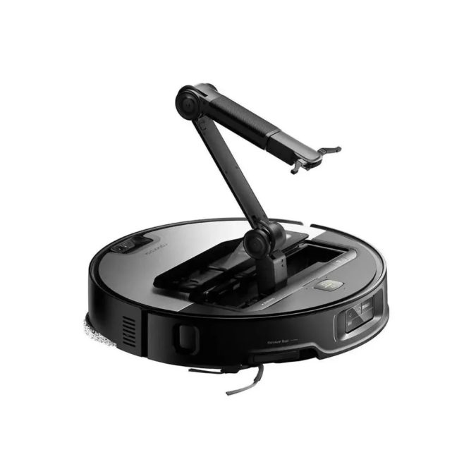 Робот-пылесос, Roborock, Saros Z70 , с Док-станцией для автовыгрузки мусора мойки и наполнения, LDS навигация + 3D структурированный свет + RGB камера, 23000 Па, Обслуживаемая площадь: сухая (270 кв.м) влажная (100 кв.м), Автономная работа 3 ч, Аккумулятор 6400 мАч, Время зарядки до 4 ч, Уровень шума 67 дБ, Голосовое управление, Серый