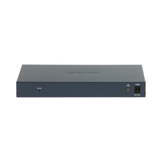 Коммутатор, Hikvision, DS-3E1510P-EI/M(B) , Управляемый L2, 8 x Gigabit RJ45, РоЕ 802.3af/at 80W, 2 x Gigabit RJ45, Настольный, Металл