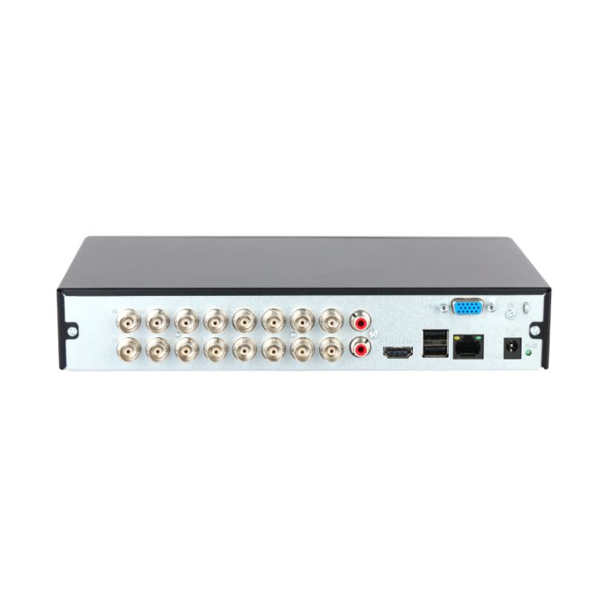 Гибридный видеорегистратор, Dahua, DH-XVR1B16H-I/T, 16 каналов, Аналог, HDCVI, TVI, AHD, IP, Квадруплекс, Разрешение записи: 4K, 6Мп, 5Мп, 4Мп, 3Мп, 4M-N, 1080P, 720P, 960H, D1, CIF, Выходы видео: 1 HDMI, 1 VGA, Хранение информации: 1 SATA до 6Тб, Поддержка мобильных платформ: IOS, Android и пр