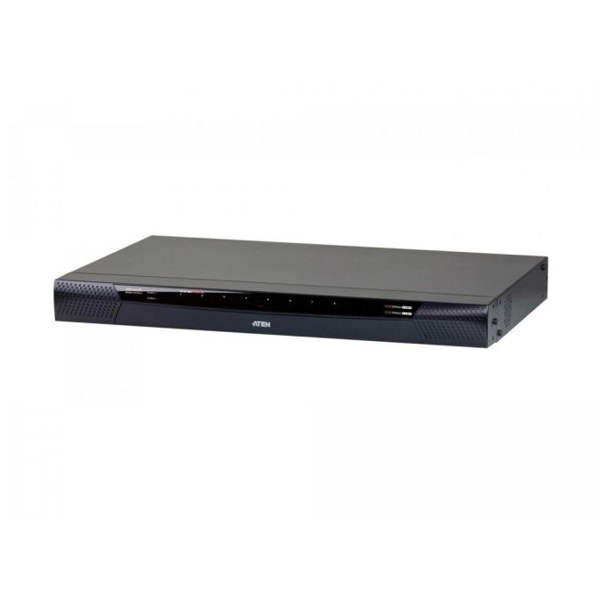 КВМ-переключатель, ATEN, KN1108VA-AX-G, ALTUSEN, 1L/1-Remote, 8 Port, Cat 5, KVM over IP, SW.W/EU CORD
