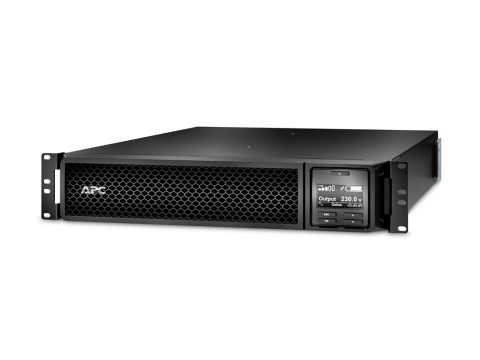 Источник бесперебойного питания, APC, Smart-UPS SRT1000RMXLI, Онлайн, Мощность 1000ВА/1000Вт, Стоечный 2U, 230В, Вых: 6x C13, APCRBC155, Чёрный