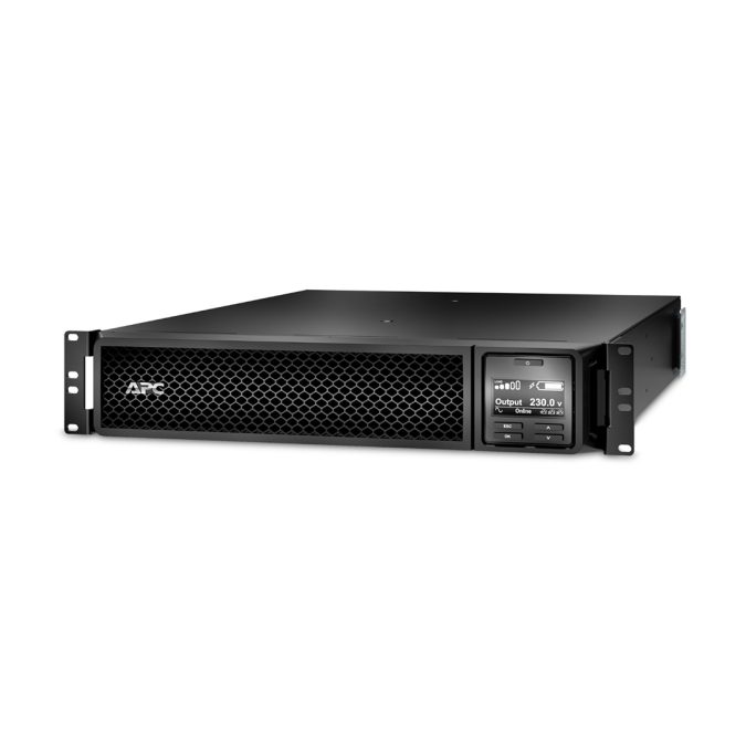 Источник бесперебойного питания, APC, Smart-UPS SRT1000RMXLI, Онлайн, Мощность 1000ВА/1000Вт, Стоечный 2U, 230В, Вых: 6x C13, APCRBC155, Чёрный