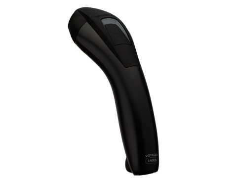 Сканер штрих-кода, Honeywell, Voyager XP 1400G (1400GSR-2USB-1), проводной, с подставкой, ручной, 1D/2D, стандартный диапазон, USB кабель (CBL-500-150-S00), черный