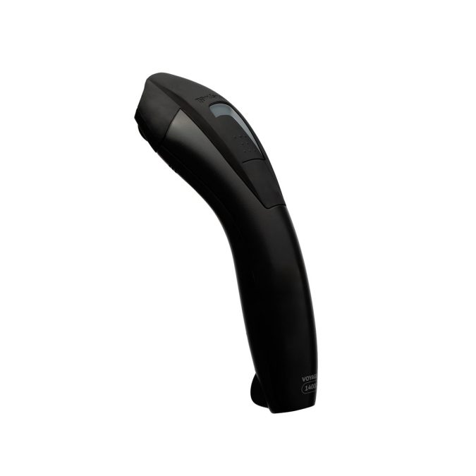 Сканер штрих-кода, Honeywell, Voyager XP 1400G (1400GSR-2USB-1), проводной, с подставкой, ручной, 1D/2D, стандартный диапазон, USB кабель (CBL-500-150-S00), черный