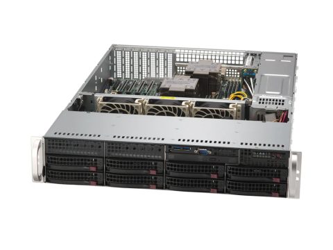 Суперсервер (промышленный компьютер), Supermicro, SYS-622B-TRT 152, Xeon 6507P, 1x32GB DDR5-5600 ECC RDIMM, 1x480GB NVMe PCIe 4.0 SSD M.2, 2x1200W, 2х RJ45 10G LAN