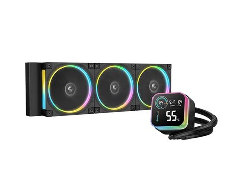 Кулер с водяным охлаждением, Deepcool, LQ360 ULTRA ARGB R-LQ360-BKASMC-G-1, Intel 1851/1700/1200/115х и AMD AM5/AM4/, TDP 300W, 3*120мм FL12 ARGB, 500-2150 RPM±10%, 55CFM, 32 dB(A), Чёрный