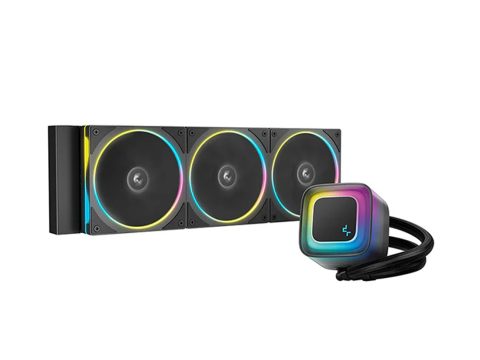 Кулер с водяным охлаждением, Deepcool, LE360 PRO R-LE360PRO-BKAMMC-G-1, Intel 1851/1700/1200/115х и AMD AM5/AM4/, TDP 300W, 3*120мм FL12 SE ARGB, 400-2400 RPM±10%, 66.23CFM, 37.7 dB(A), Черный