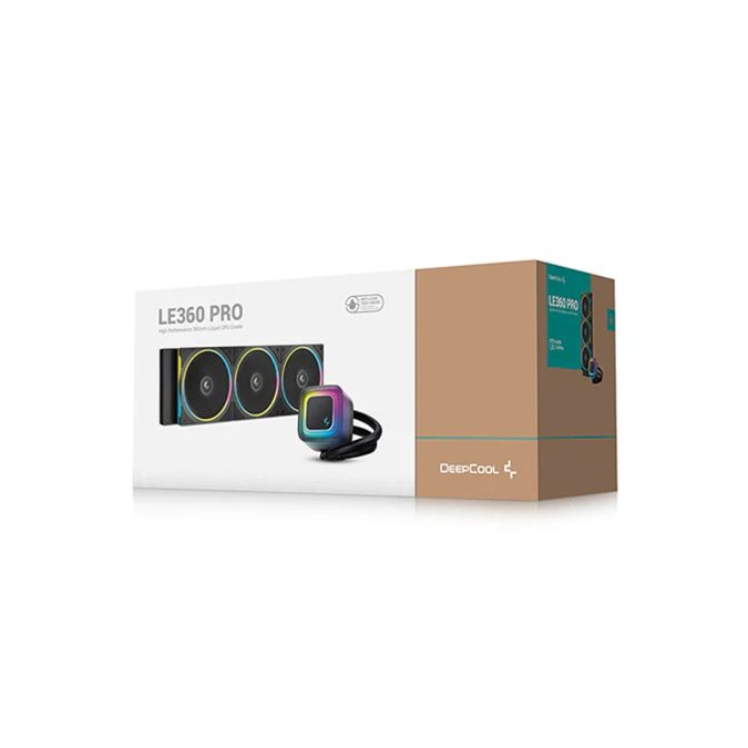Кулер с водяным охлаждением, Deepcool, LE360 PRO R-LE360PRO-BKAMMC-G-1, Intel 1851/1700/1200/115х и AMD AM5/AM4/, TDP 300W, 3*120мм FL12 SE ARGB, 400-2400 RPM±10%, 66.23CFM, 37.7 dB(A), Черный