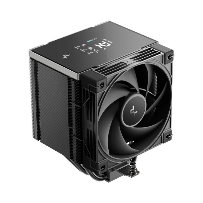 Кулер для процессора, Deepcool, AK500 G2 Digital NYX R-AK500G2-BKNNMN-GJD-1, Intel 1851/1700/1200/115х и AMD AM5/AM4, 260W, 120мм, 2200±10%/об/м, 63.4 CFM, 31.45 dB(A), 4pin, 129х117х159мм, Черный