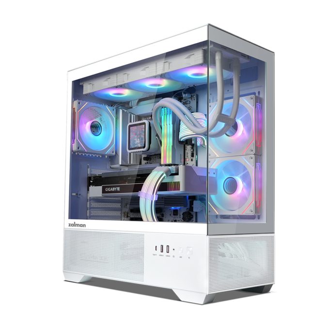 Компьютерный корпус, Zalman, CHRONIX V2 White, CHRONIX V2 White, ATX, 1*3.5"/2*2.5", Высота кулера до 165 мм, Длина VGA до 410 мм, 436х215х487 мм, Без Б/П, Белый