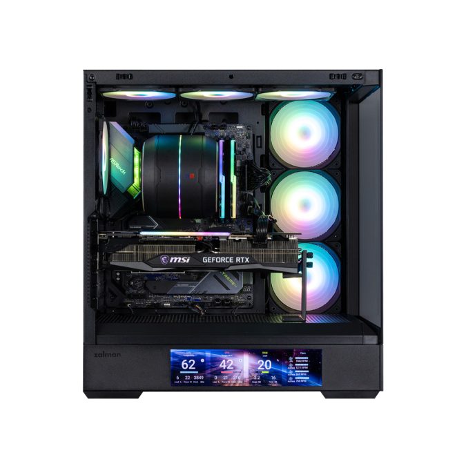Компьютерный корпус, Zalman, P40 DS Black, P40 DS Black, ATX, 2*3.5"/1*2.5", Высота кулера до 165 мм, Длина VGA до 420 мм, 452х235х492 мм, Без Б/П, Черный