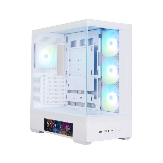 Компьютерный корпус, Zalman, P40 DS White, P40 DS White, ATX, 2*3.5"/1*2.5", Высота кулера до 165 мм, Длина VGA до 420 мм, 452х235х492 мм, Без Б/П, Белый