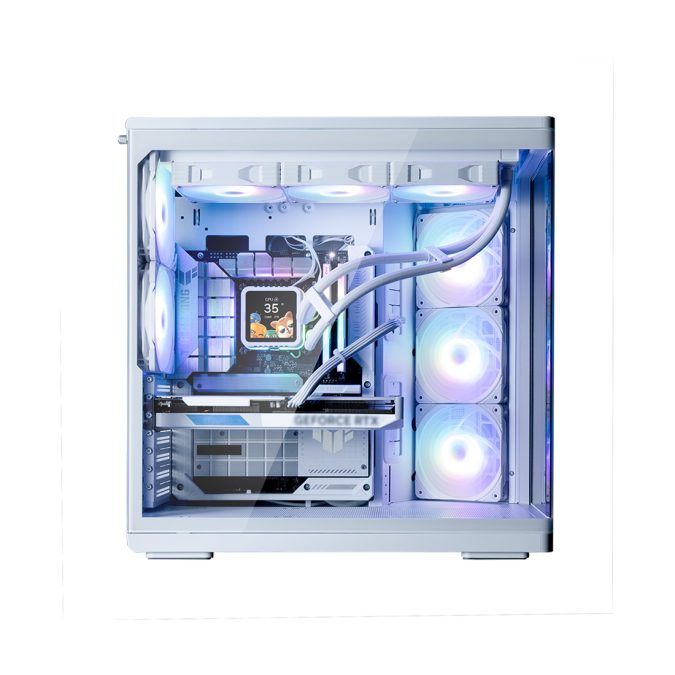Компьютерный корпус, Zalman, P60 White, P60 White, ATX, 1*3.5"/1*2.5", Высота кулера до 170 мм, Длина VGA до 435 мм, 475х290х478 мм, Без Б/П, Белый