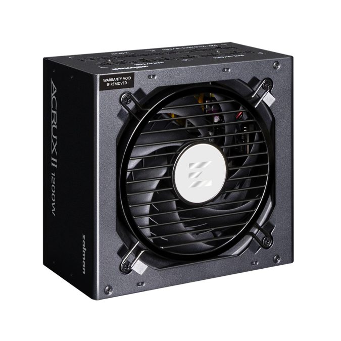 Блок питания, Zalman, ZM1200-ARX2, ZM1200-ARX2, 1200W, ATX, Platinum, 20+4 pin, 4+4pin, 16*Sata, 8*Molex, 8*PCI-E 6+2 pin, Modular, Вентилятор 12см, 180х150х86мм, Черный
