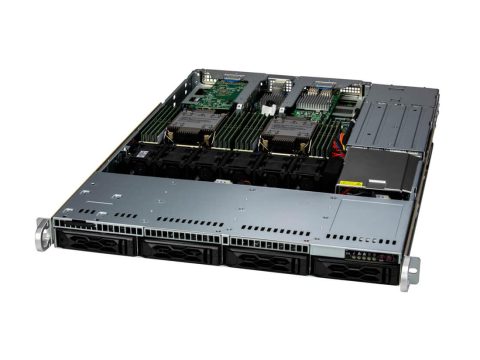 Суперсервер (промышленный компьютер), Supermicro, SYS-611C-TN4R 1255, Xeon Gold 6530 32C/64T 2.1Ghz, 1x32GB DDR5-5600 ECC RDIMM, 1x480GB NVMe PCIe 4.0 SSD M.2, 2x860W