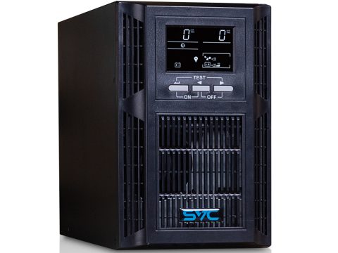 Источник бесперебойного питания, SVC, PT-1K-LCD, Мощность 1000ВА/1000Вт, PT-серия, On-Line, LСDUSBRS-232, SMART, Диапазон работы AVR: 115-300В, Бат.: 12В/7Ah*2шт., Вентилятор: 8см*1шт., 2 вых., Чёрный