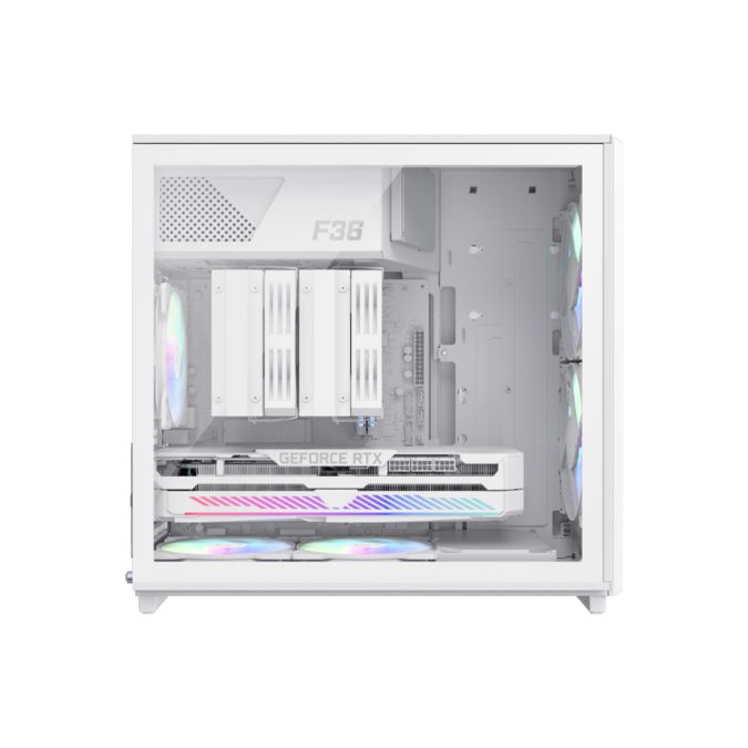 Компьютерный корпус, Gamemax, F36 WH, 1116-4036R0010, MATX/ITX, 2*3.5"/3*2.5", Высота кулера до 169 мм, Длина VGA до 350 мм, 419x216x388 мм, Без Б/П, Черный
