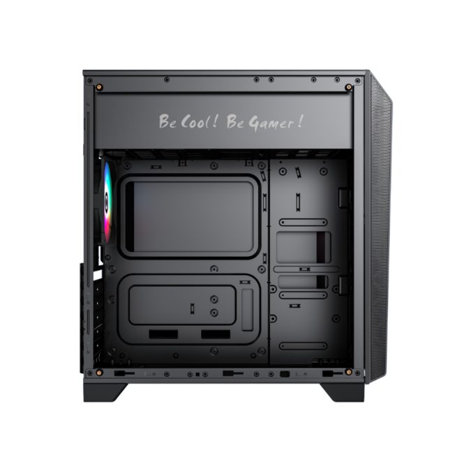 Компьютерный корпус, Gamemax, NOVA N5, 1108-5965R0007, ATX/MATX/ITX, 2*3.5"/2*2.5", Высота кулера до 156 мм, Длина VGA до 360 мм, 430x200x437 мм, Без Б/П, Черный