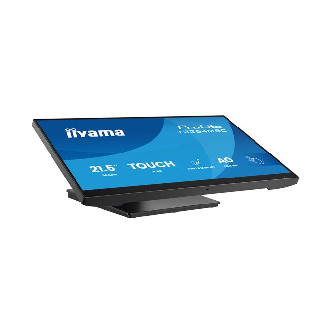 Монитор, iiyama, ProLite PLT2254M, T2254MSC-B2AG, TOUCH, 21.5", 1920x1080, IPS, 120ГЦ, HDMI (v2.0), DP(v1.2), DVI, USB (v3.2 x2), 300кд/м2, 1300:1, 4мс, Регулировка наклона/поворота/высоты/вращения, 100x100, 178/178, 16:9, 16.7, Черный