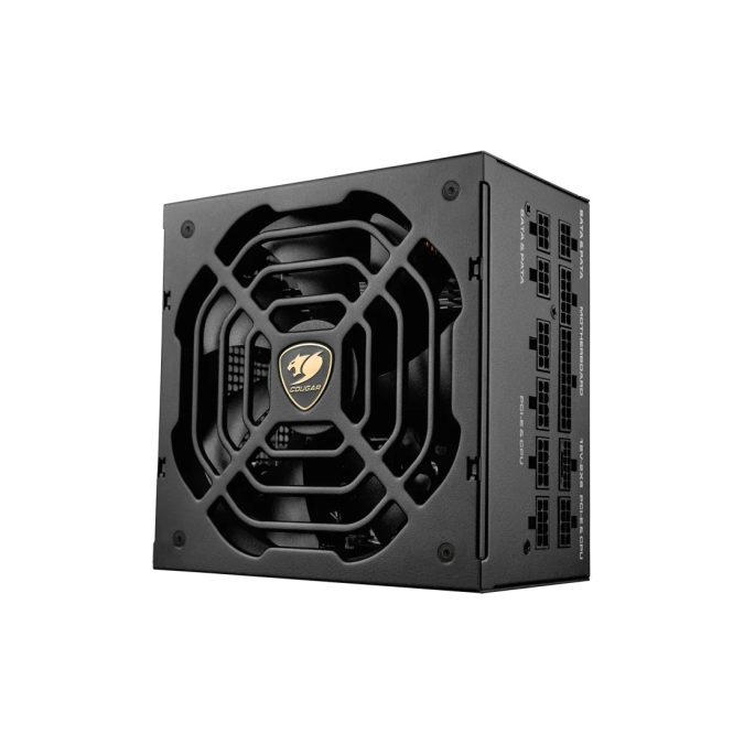 Блок питания, Cougar, GR 1000, 1000W, ATX 3.1, APFC, GOLD, 20+4 pin, 2*4+4pin, 9*Sata, 3*Molex, 3*PCI-E 6+2 pin, 1*12V-2x6, Вентилятор 14 см, Модульный, Кабель питания, Чёрный