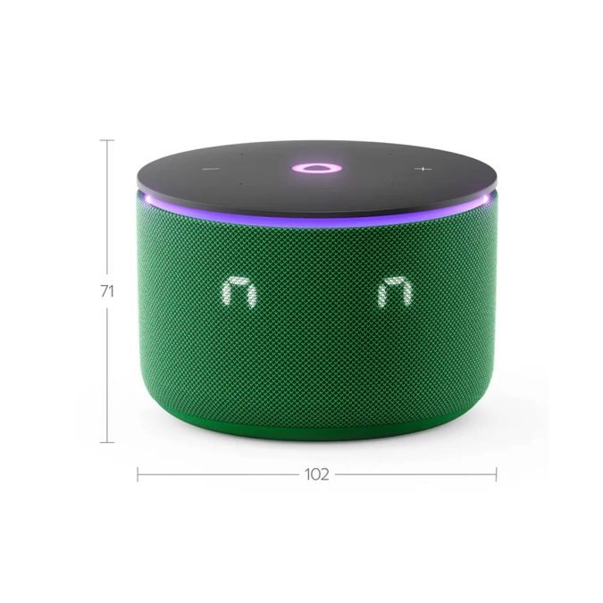 Умная колонка, Яндекс, YNDX-00059GRN, Яндекс Станция Мини 3 Про, 18Вт, 3 микрофона, 90 - 16 000 Гц, Wi-Fi (2,4–5 ГГц), Зеленый