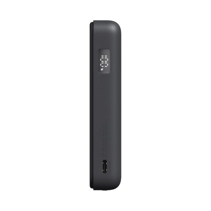 Портативный внешний аккумулятор, Xiaom, Magnetic Power Bank 10000 with Built-in Stand Black, WPB1007Z/BHR08P9GL, 10000мА·ч (37Вт·ч), 33Вт, 210г, 108,8  68,9  20,25мм, Чёрный