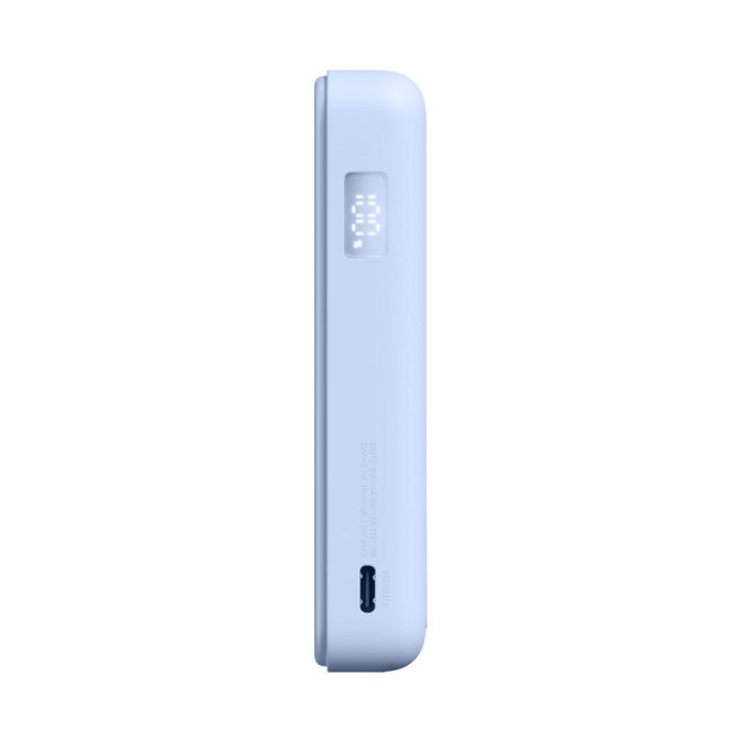 Портативный внешний аккумулятор, Xiaom, Magnetic Power Bank 10000 with Built-in Stand Blue, WPB1007Z/BHR08PCGL, 10000мА·ч (37Вт·ч), 33Вт, 210г, 108,8  68,9  20,25мм, Синий