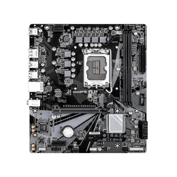 Материнская плата, Gigabyte, B760M H V2 (4719331878054), LGA1700, iB760, 2xDDR5 4000/4800/8000(OC), 4xSATA3, 1xM.2 (PCI-E 4.0x4/x2), Raid, 1хDP, 1xHDMI, 1xPCI-Ex16, 1xPCI-Ex1, mATX