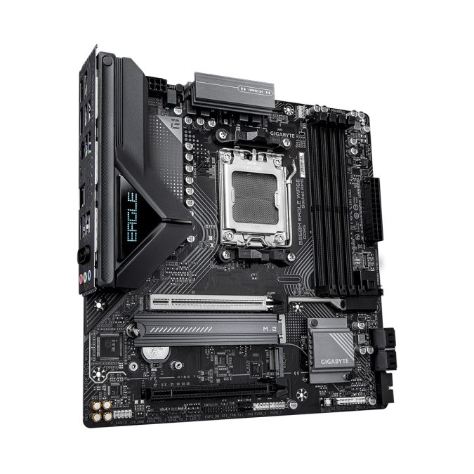 Материнская плата, Gigabyte, B850M EAGLE WIFI6E (4719331871826), AM5, B850, 4xDDR5 4400/4800/5200/8200(OC), 4xSATA3, 2xM.2 (1*PCIe 5.0 x4/x2, 1*PCIe 4.0 x4/x2), RAID, 1xHDMI, 2хDP, 2xPCI-Ex16, WiFi, mATX