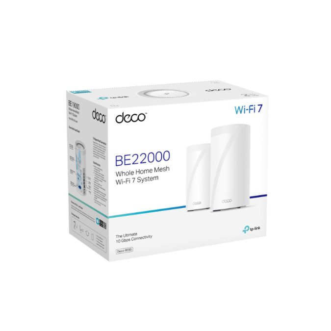Беспроводная MESH-система Wi-Fi, TP-Link, Deco BE85(1-pack), 2,4 ГГц/5 ГГц, 802.11be/b/ax/n/ac/a/g, WI-FI 7, 1 порт 2.5 Гбит/с, 1 модуль в комплекте