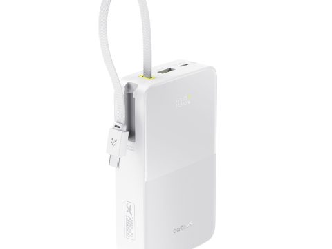 Портативный внешний аккумулятор, Baseus, EnerFill FC51 Bipow2 Pro (E0027700), 20000mAh, 22.5W,Белый