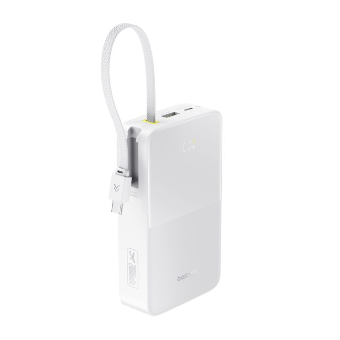 Портативный внешний аккумулятор, Baseus, EnerFill FC51 Bipow2 Pro (E0027700), 20000mAh, 22.5W,Белый