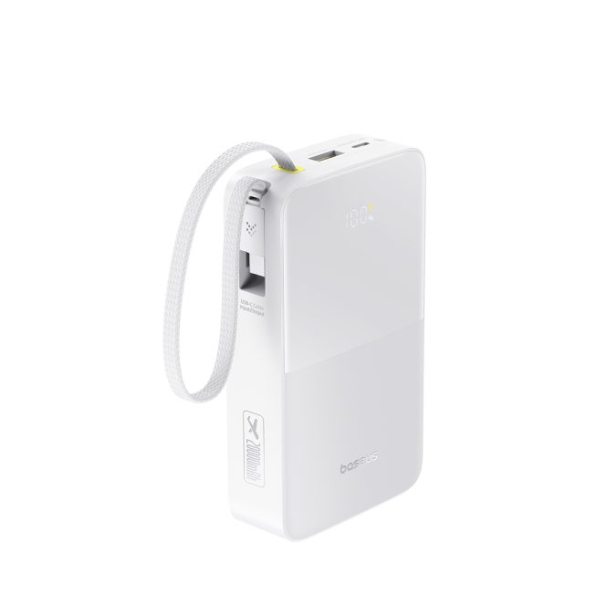 Портативный внешний аккумулятор, Baseus, EnerFill FC51 Bipow2 Pro (E0027700), 20000mAh, 22.5W,Белый
