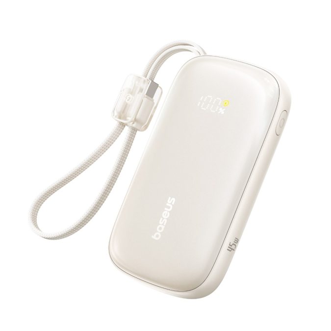 Портативный внешний аккумулятор, Baseus, EnerFill FC21 Qpow 3 Ultra (E0027Q01), 10000mAh, 45W, Титановый