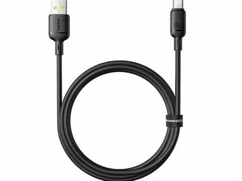 Интерфейсный кабель, Baseus, Silky (P10377703113-01), USB to Type-C, 100W, 2m, Черный