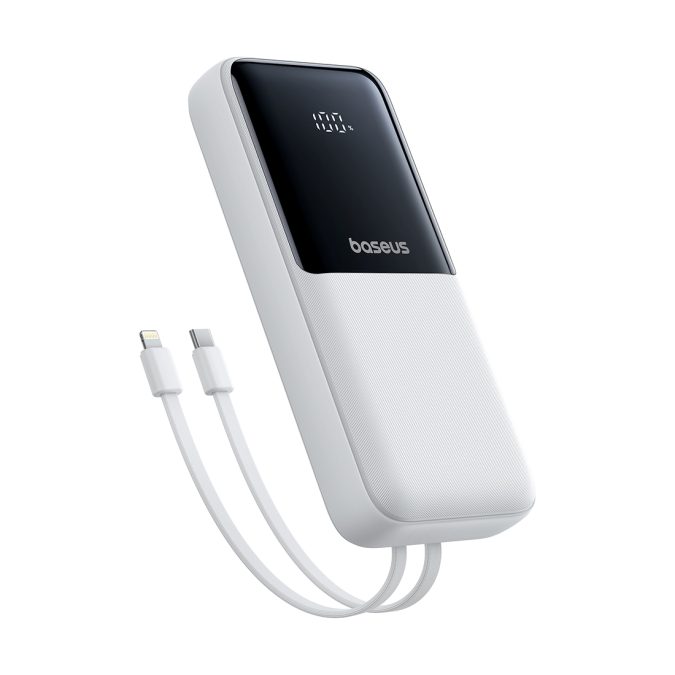 Портативный внешний аккумулятор, Baseus, Lipow (P10079102213-00), 20000mAh 22.5W White