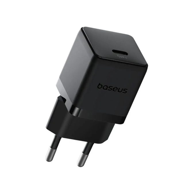 Адаптер питания, Baseus, Palm 1C, P10111605113-00, CCZC30CE, 30 Вт, 1USB-C, 5В3А / 9В3А / 12В2,5А / 15В2А / 20В1,5А, PD 3.0, QC 3.0, PPS, 100–240В~, 50/60Гц, 0,8А, 54,63131 мм, 48,1 г, EU, Cluster Black, Черный