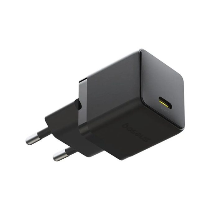 Адаптер питания, Baseus, Palm 1C, P10111605113-00, CCZC30CE, 30 Вт, 1USB-C, 5В3А / 9В3А / 12В2,5А / 15В2А / 20В1,5А, PD 3.0, QC 3.0, PPS, 100–240В~, 50/60Гц, 0,8А, 54,63131 мм, 48,1 г, EU, Cluster Black, Черный
