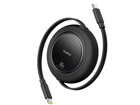 Интерфейсный кабель, Baseus, Free2Pull Mini (P10364500113-01), USB-C to USB-C, 100W, 2m, Черный
