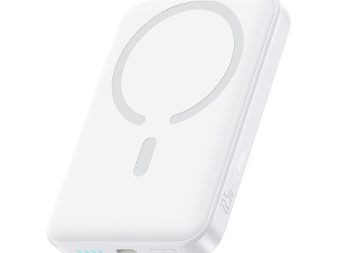 Портативный внешний аккумулятор, Baseus, EnerFill FM11 Ultra-Mini Magnetic, P1008210E213-00, 10000 мА·ч, 37 Вт·ч, Проводная зарядка 22,5 Вт, Беспроводная зарядка 15 Вт, MagSafe, Магниты N52, USB-C, LED-индикатор, Кабель USB-C–USB-C 30 см, 104  69,8  18 мм, 209 г, Белый