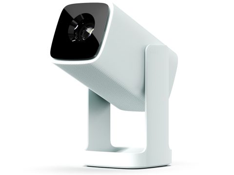 Проектор портативный, Wanbo Cube 1, LCD, 720p (HD), 200 ISO lumensI, авто-трапеция, электрический фокус, 1.2:1, Android TV 11, Google Play, Widevine L1, Wi-Fi 2.4/5G, HDMI, USB, AUX, голубой