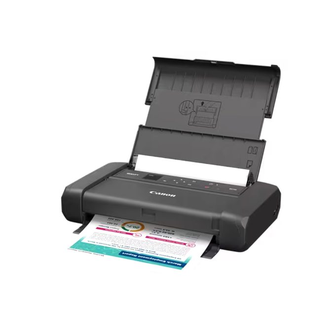Цветной принтер, Canon, MAXIFY BX110 WITH BATTERY, 7069C027AA, Струйное, A4, 9 стр./мин., 180 МГц CPU, 128 КБ, USB 2.0, Wi-Fi