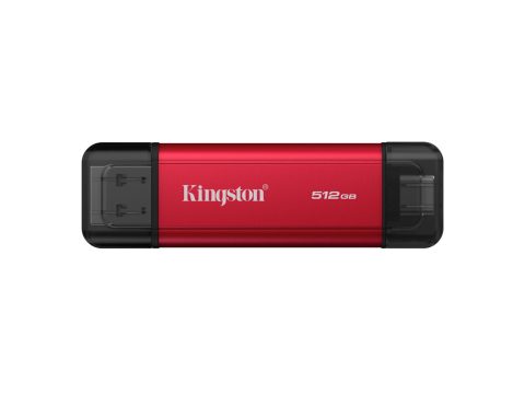 Внешний SSD диск, Kingston, Dual Portable, SPSD/512GB, 512GB, USB-C/USB-A, Красный