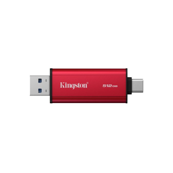 Внешний SSD диск, Kingston, Dual Portable, SPSD/512GB, 512GB, USB-C/USB-A, Красный