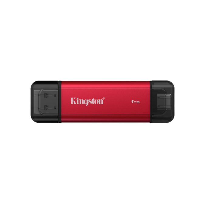 Внешний SSD диск, Kingston, Dual Portable, SPSD/1TB, 1TB, USB-C/USB-A, Красный