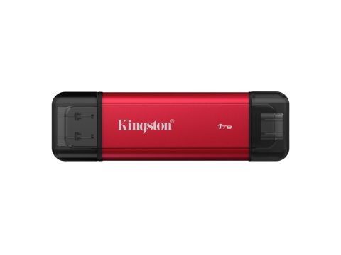 Внешний SSD диск, Kingston, Dual Portable, SPSD/2TB, 2TB, USB-C/USB-A, Красный