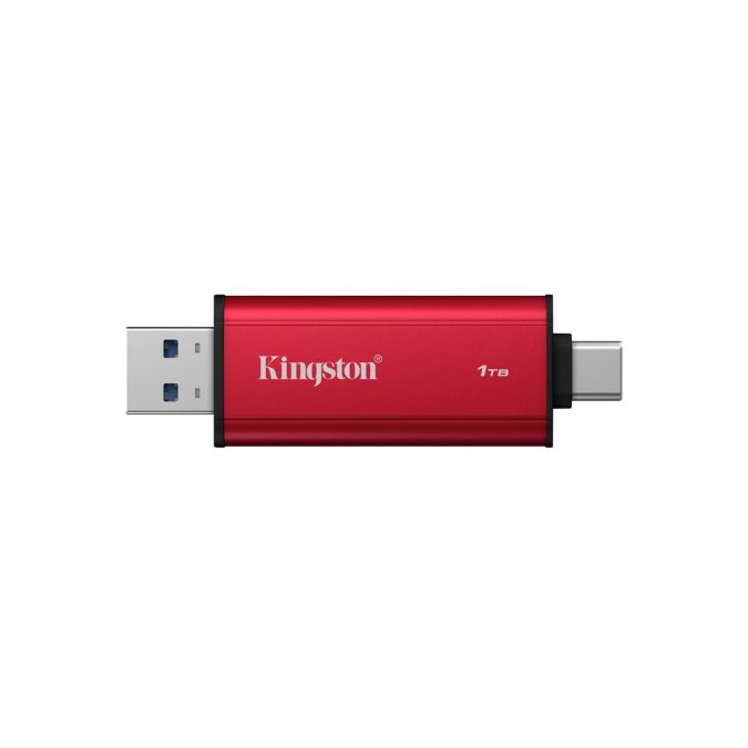 Внешний SSD диск, Kingston, Dual Portable, SPSD/2TB, 2TB, USB-C/USB-A, Красный