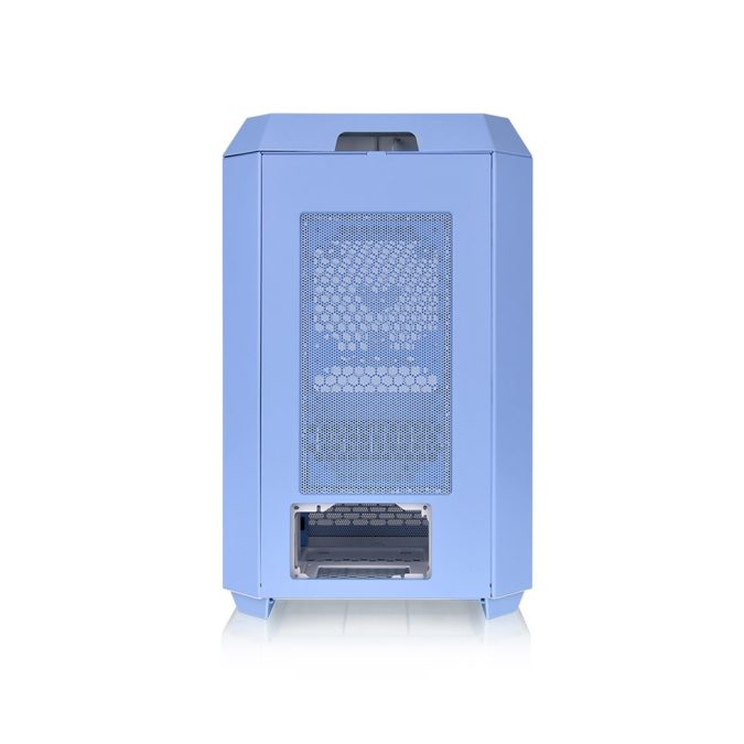 Компьютерный корпус, Thermaltake, The Tower 300 Hydrangea Blue, CA-1Y4-00SFWN-00, Micro-Tower, Mini-ITX/M-ATX, USB 3.2*1, USB 3.0*2, HD Audio/mic, 3*140мм CT140 fan, Максимальная длина видеокарты 400мм, Максимальная высота процессорного кулера 210мм, 3*3,5"/3*2,5", Сталь, 3мм Закаленное стекло*3, 551*342*281мм, Без Б/П, Голубой