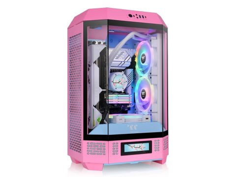Компьютерный корпус, Thermaltake, The Tower 300 Bubble Pink, CA-1Y4-00SAWN-00, Micro-Tower, Mini-ITX/M-ATX, USB 3.2*1, USB 3.0*2, HD Audio/mic, 3*140мм CT140 fan, Максимальная длина видеокарты 400мм, Максимальная высота процессорного кулера 210мм, 3*3,5"/3*2,5", Сталь, 3мм Закаленное стекло*3, 551*342*281мм, Без Б/П, Розовый