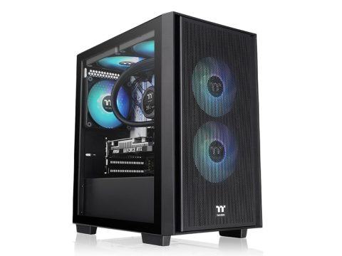 Компьютерный корпус, Thermaltake, Versa H16, CA-1Y8-00S1WN-02, Micro-Tower, M-ATX/ Mini-ITX, USB 3.0/2.0*1, HD-Audio + Mic, 1*120 мм, Высота процессорного куллера до 155 мм, Длина VGA до 315 мм, 1*5.25"/3*3.5", Сталь, 378*198*411 мм, Без Б/П, Чёрный